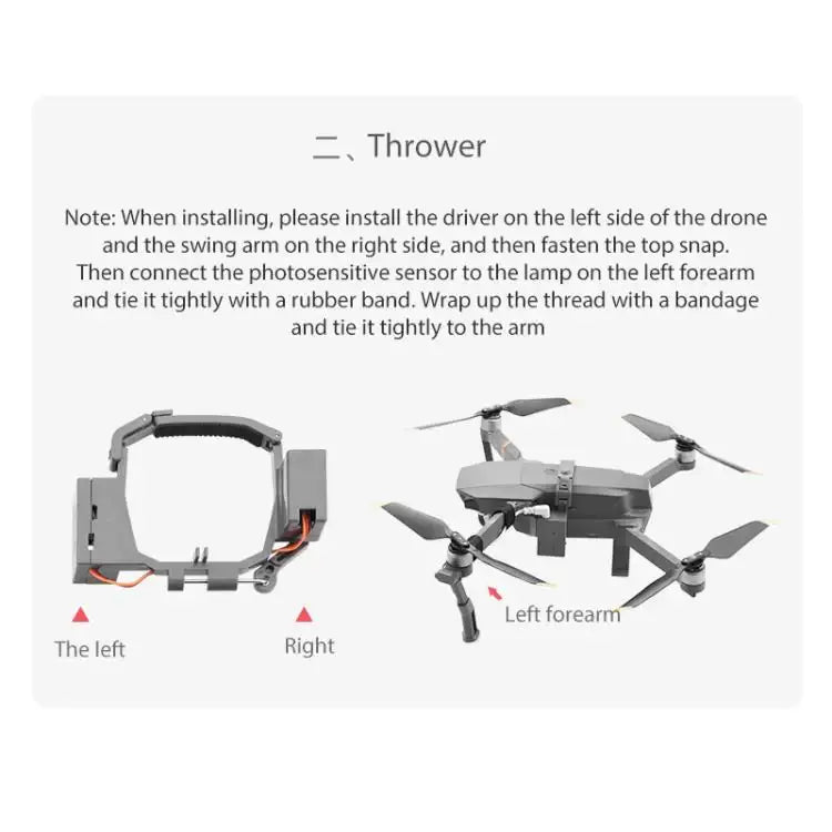 For DJI Mavic Pro Air-Dropping System Thrower Parabolic - Action King