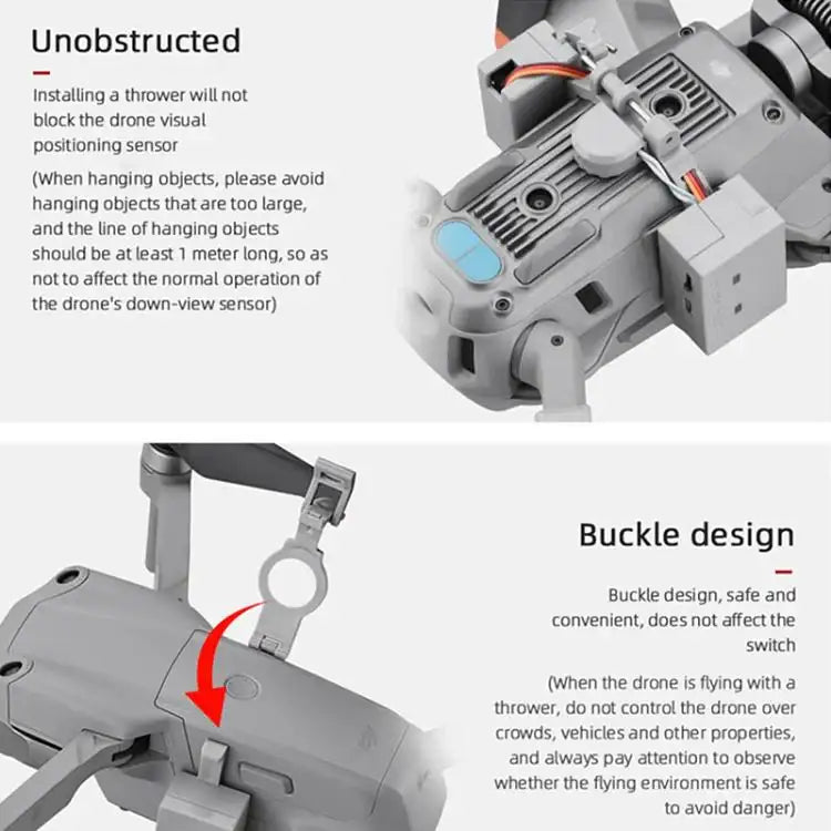 For DJI Mavic Air 2 / Air 2S Air-Dropping System Thrower Parabolic - Action King