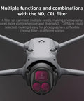For DJI Mavic 4 Pro STARTRC 4 in 1 CPL ND8 ND32 ND64 Lens Filter Kit - Action King