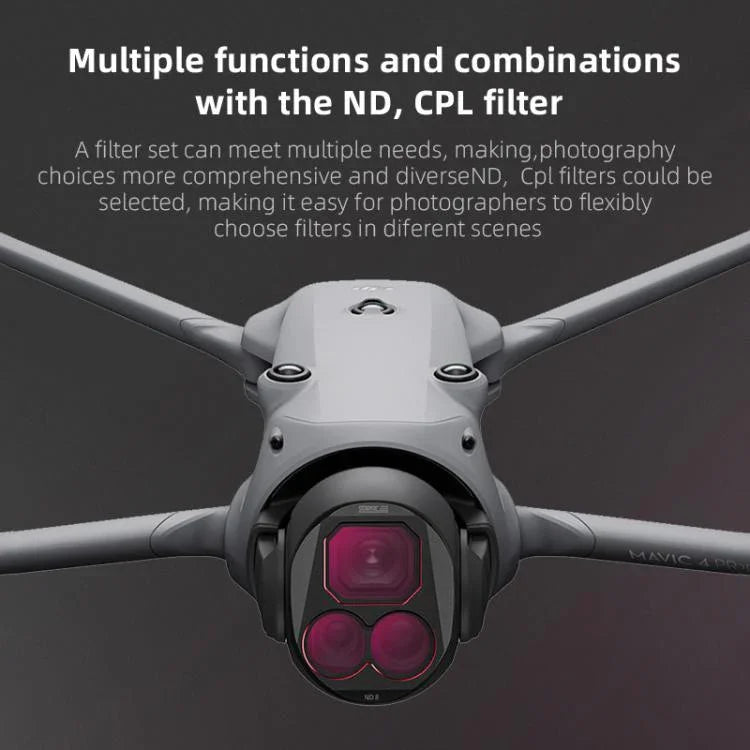 For DJI Mavic 4 Pro STARTRC 4 in 1 CPL ND8 ND32 ND64 Lens Filter Kit - Action King