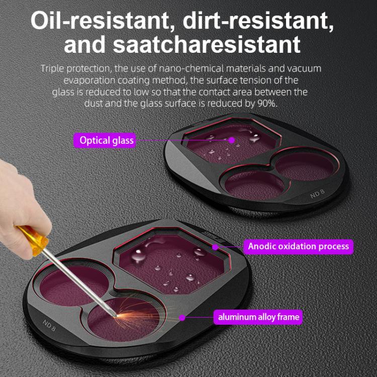 For DJI Mavic 4 Pro STARTRC 4 in 1 ND8 ND16 ND32 ND64 Lens Filter Kit - Action King