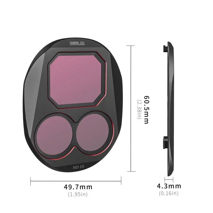 For DJI Mavic 4 Pro STARTRC 4 in 1 ND8 ND16 ND32 ND64 Lens Filter Kit - Action King