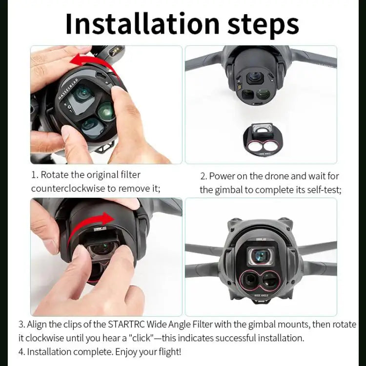 For DJI Mavic 4 Pro STARTRC Drone Wide-Angle Lens Filter - Action King