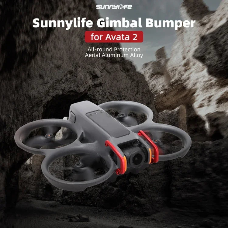 Gimbalskydd Bumper / Båge till DJI Avata 2 - Aluminium - Svart - Action King