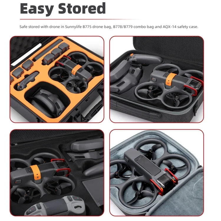 Gimbalskydd Bumper / Båge till DJI Avata 2 - Aluminium - Svart - Action King