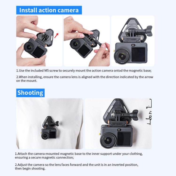 Magnetfäste Actionkamera Halsrem – Filma