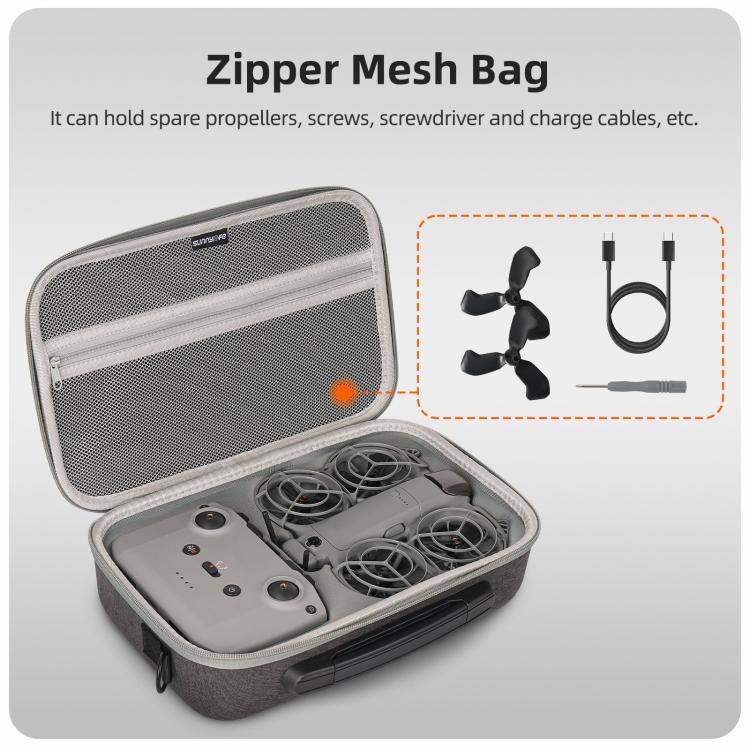 DJI Neo 2 Sunnylife Bärbar Väska, kompakt för säker transport av din drönare.