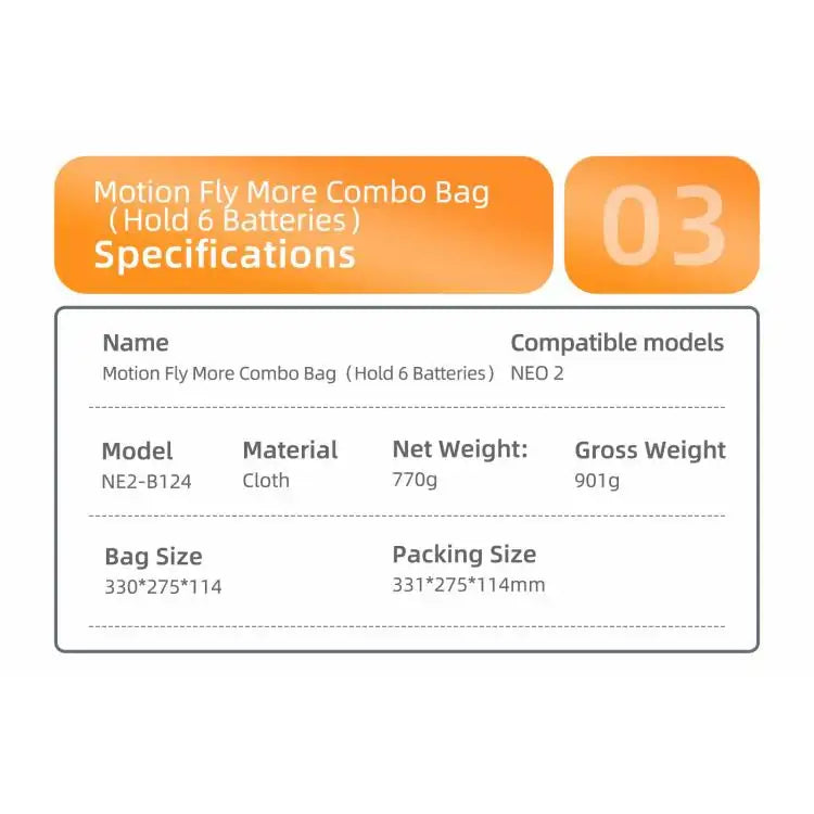 Sunnylife Bärväska för DJI Neo 2 Drönare, svart, skyddande och bärbar.