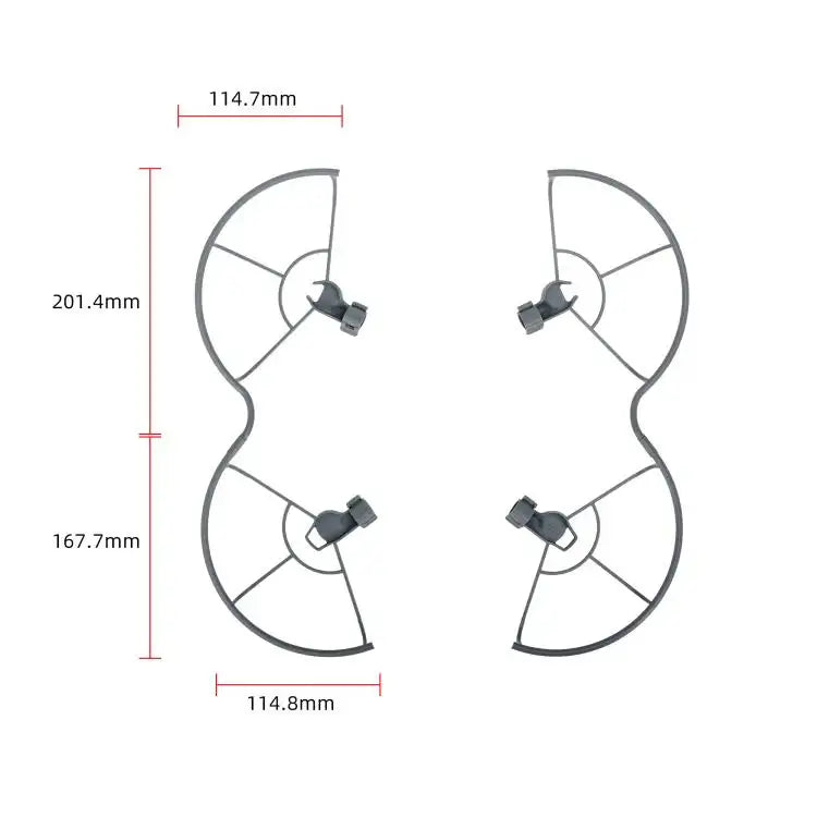 STARTRC DJI Mini 5 Pro Skyddsring vit - säkerhetstillbehör som skyddar propellrar och drönaren vid flygning.