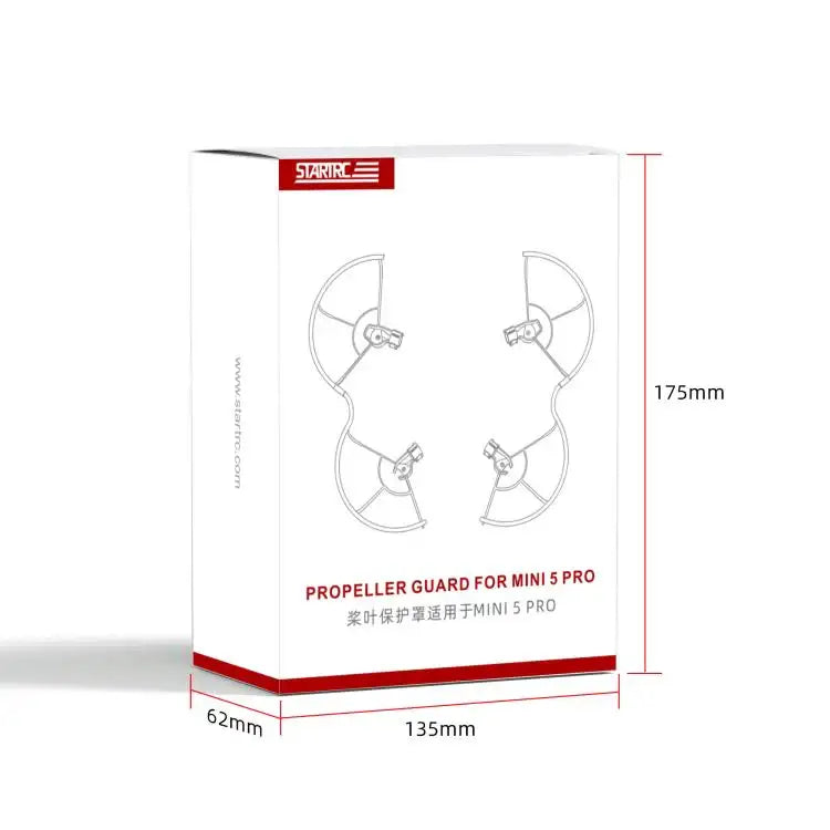 STARTRC DJI Mini 5 Pro Skyddsring vit - säkerhetstillbehör för drönare, propellerskydd.