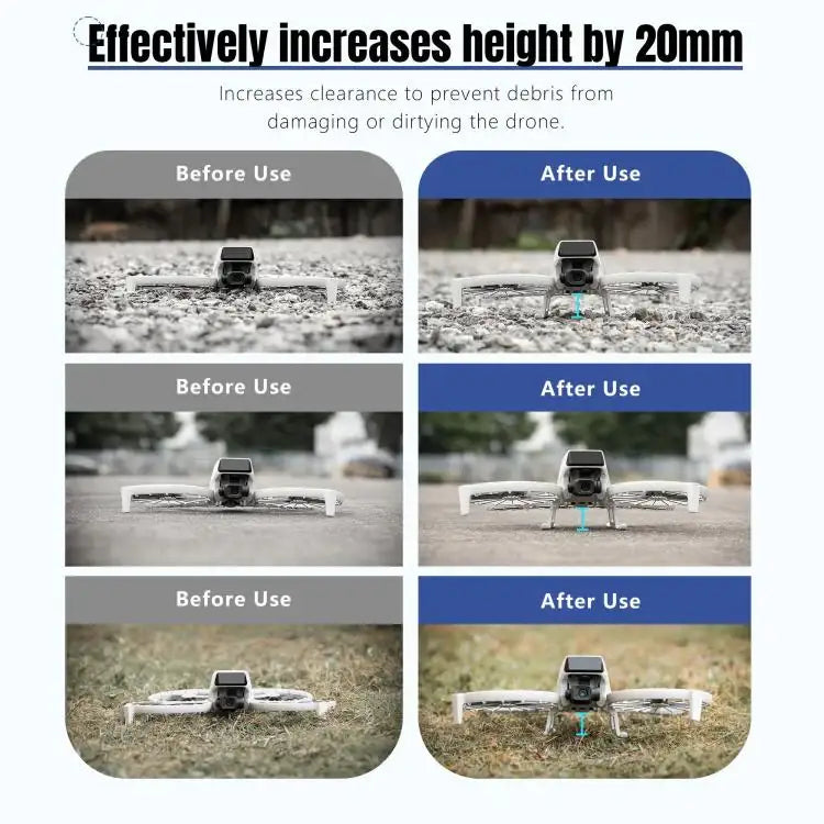 For DJI Flip STARTRC Folding Anti-fall Anti-dirt Heightened Landing Gear Training Rack - Action King