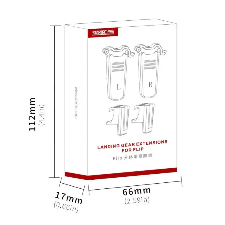 For DJI Flip STARTRC Split Type Drone Landing Gear Height Extensions Rack - Action King