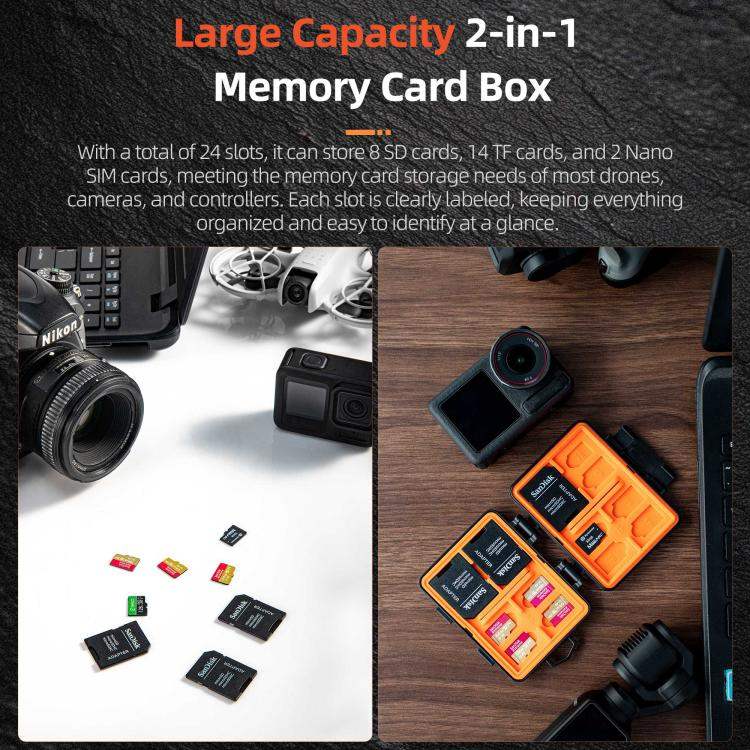 STARTRC V1 Flash Card Box SD / TF Memory Card Storage Case For DJI - Action King