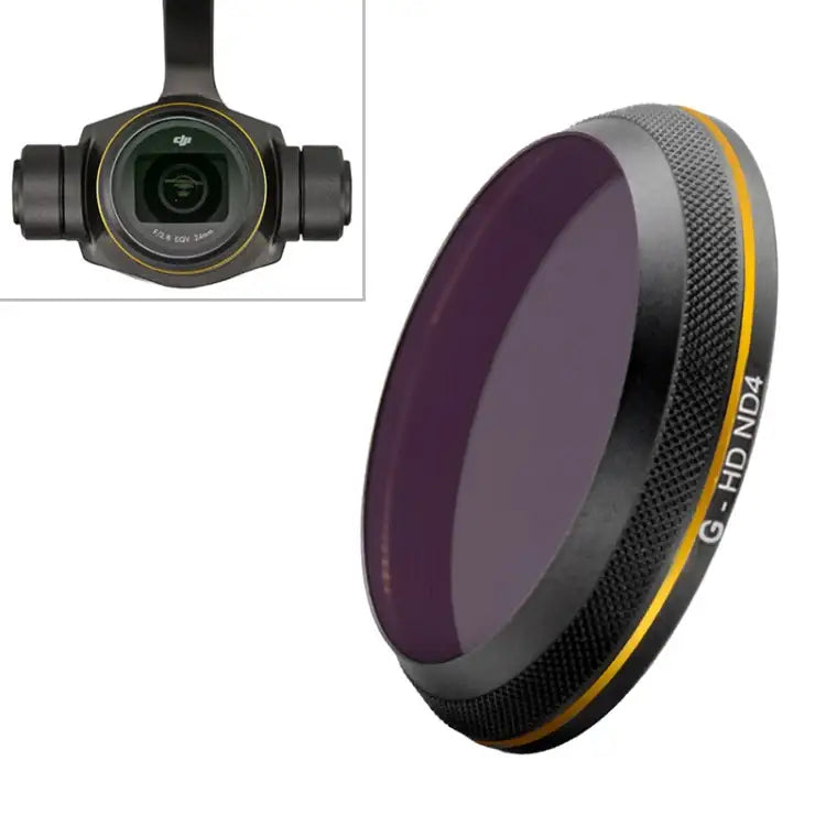 PGYTECH X4S-HD ND4 Gold-edge Lens Filter for DJI Inspire 2 / X4S Gimbal Camera Drone Accessories - Action King