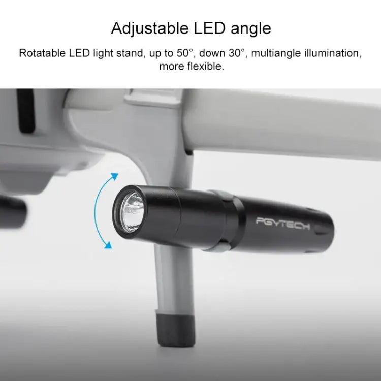 PGYTECH P-16A-038 Portable Heightened Landing Gear Extensions Rack LED Headlamp Set for DJI Mavic Air 2 - Action King