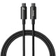 Baseus Tungsten Gold Series 240W Type-C to Type-C Fast Charging Data Cable, Length:1m(Black)