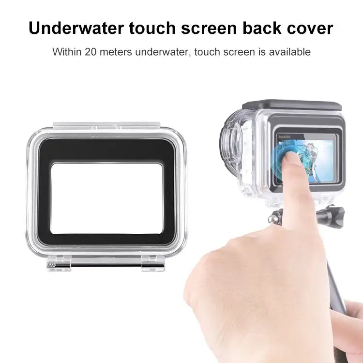 Underwater Waterproof Housing Case with Touch Back Cover - Action King