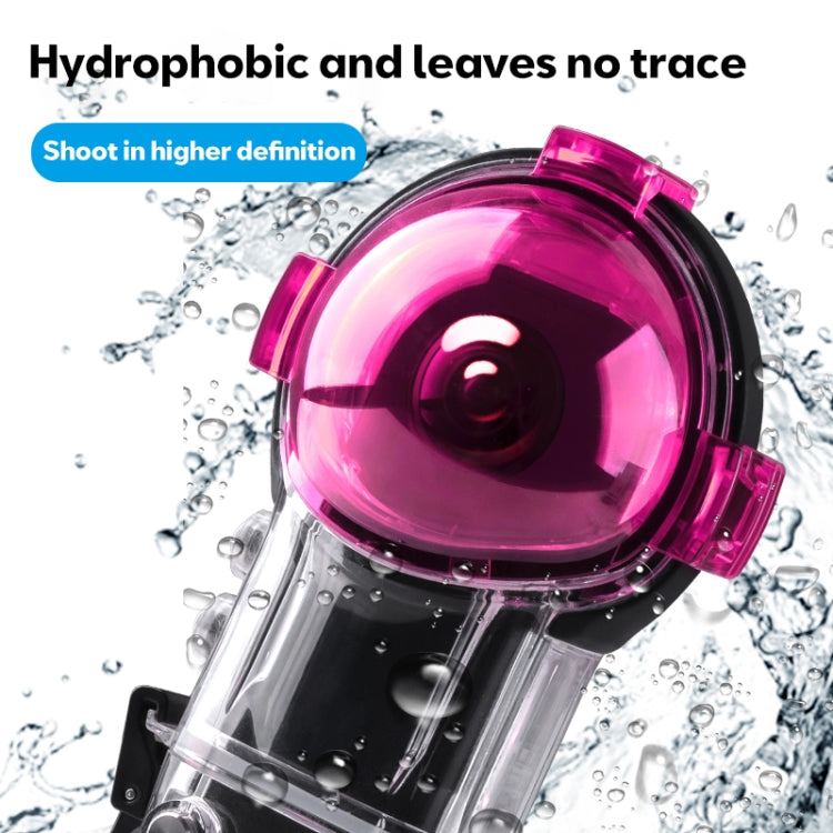 Insta360 X3 dykfilter för undervattensbilder, röda för korrigering av färgbalans under vattenytan.