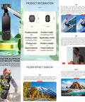 For DJI OSMO Pocket 3 JSR ZB Series Camera Lens Filter - Action King