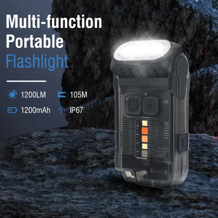 V15 EDC Ficklampa Multi-funktions Arbetslampa
