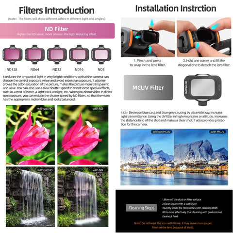 For DJI Avata 2 Sunnylife Camera Lens Filter - Action King