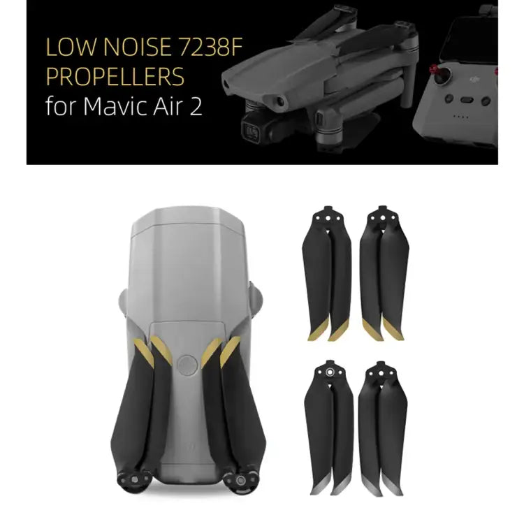 Sunnylife 7238F-1 For DJI Mavic Air 2 Low Noise Quick-release Propellers - Action King