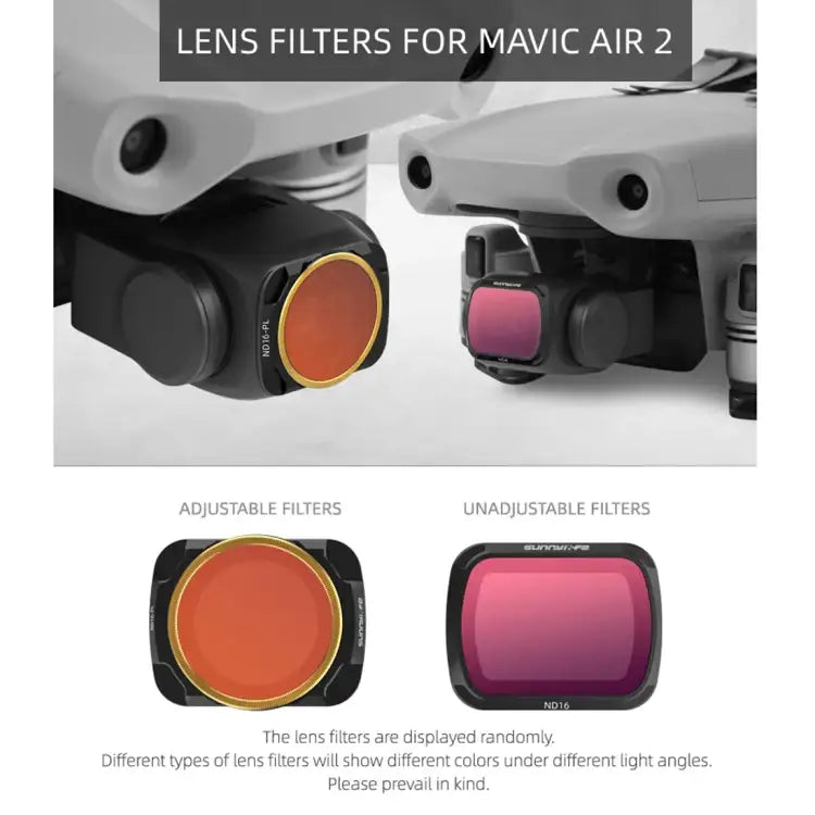 Sunnylife AIR2-FI9281 For DJI Mavic Air 2 ND16 Coating Film Lens Filter - Action King