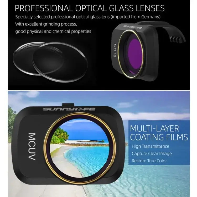 Sunnylife MM-FI9251 For DJI Mavic mini Drone ND8 Lens Filter - Action King