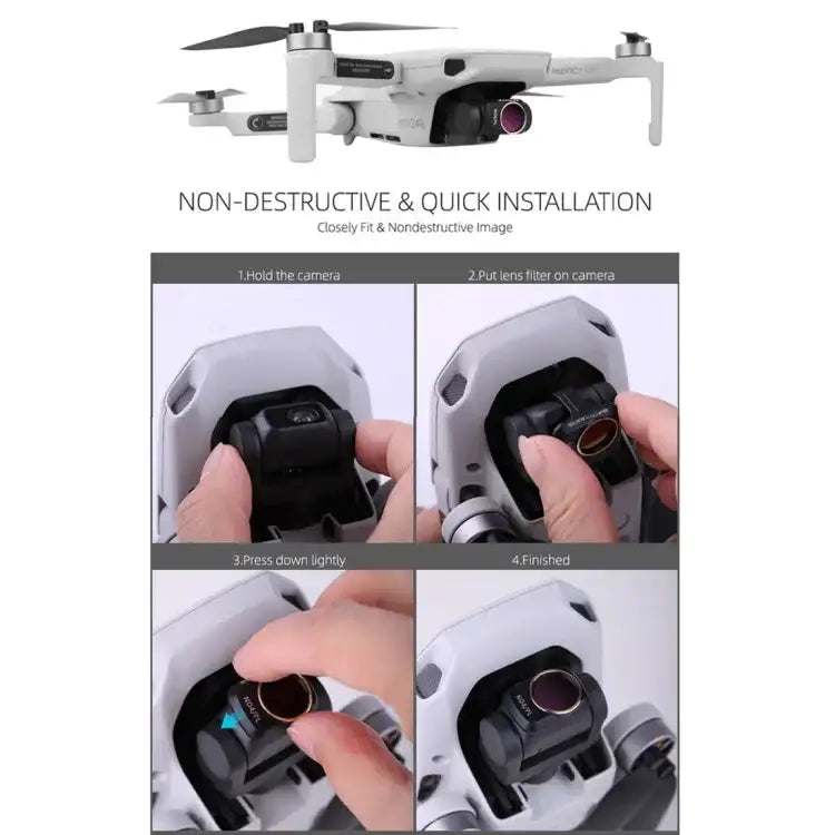 Sunnylife MM-FI9251 For DJI Mavic mini Drone ND8 Lens Filter - Action King