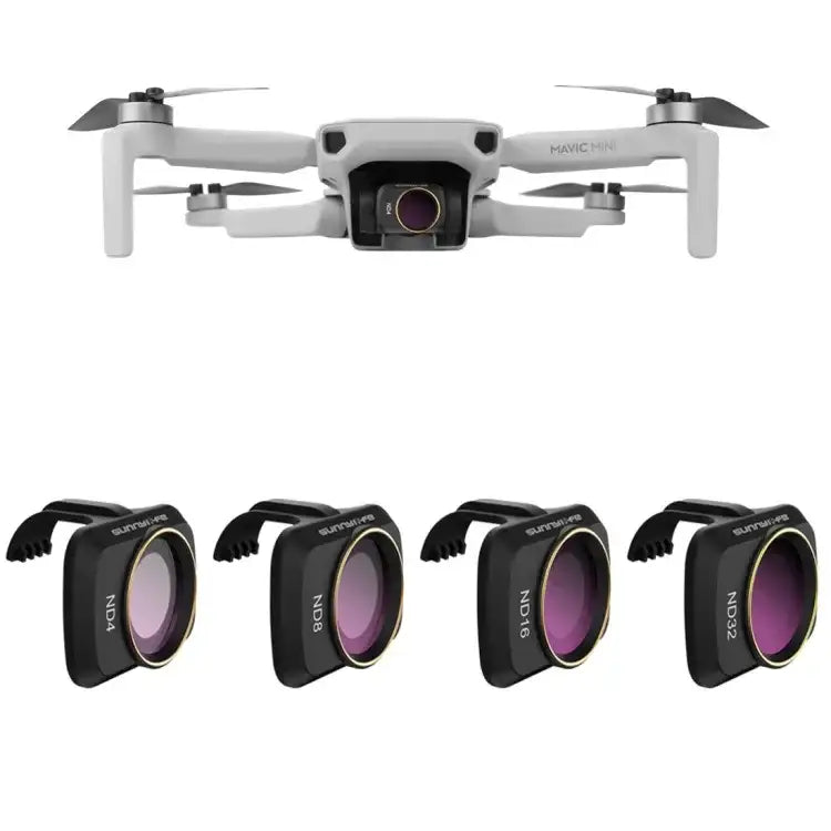 Sunnylife MM-FI9256 For DJI Mavic mini 4 In 1 Drone ND4+ND8+ND16+ND32 Lens Filter - Action King