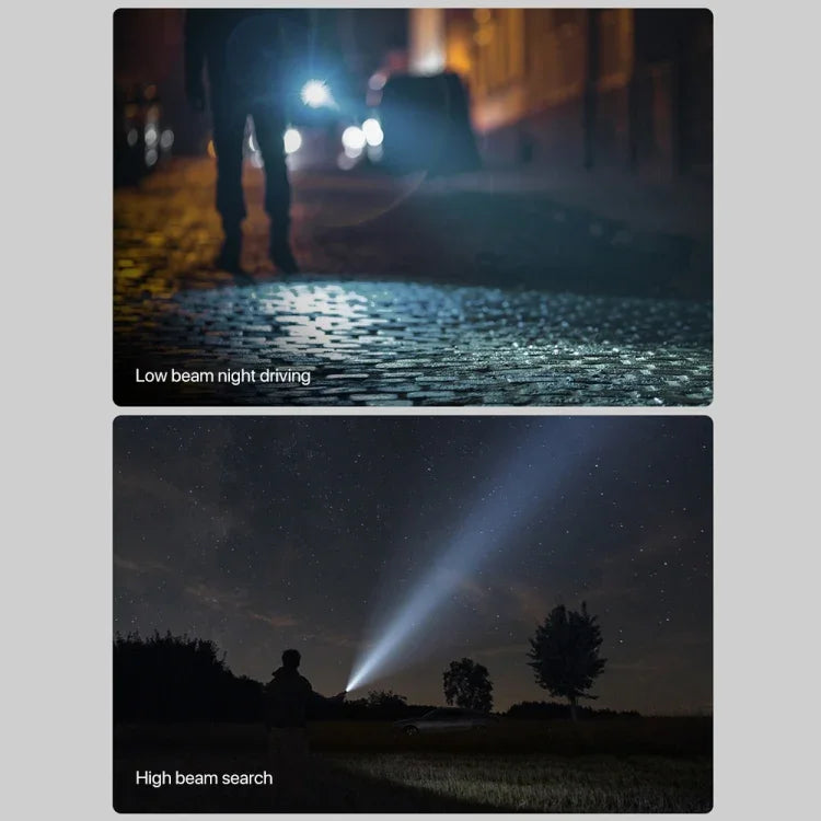 Multifunktionell Ficklampa 1000LM med Fönsterkross, Skärare och Magnetfäste