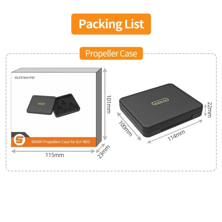Sunnylife NEO Propellers Case Storage Mini Travel Case Box - Action King