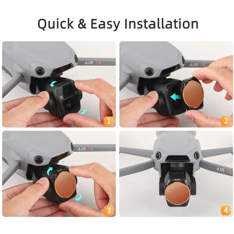 For DJI Air 3S Sunnylife Camera Lens Filter - Action King