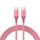 MOMAX DC23 1-Link Flow CC X 60W USB-C / Type-C to USB-C / Type-C Fast Charging Cable, Length:1.2m(Pink)