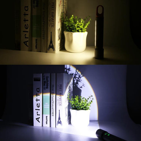 Kraftfull laserdriven ficklampa med COB-ljus – 1550 lm och 1000 m räckvidd