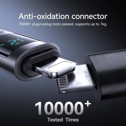 JOYROOM S-A16 Pro Prism Series 3A USB till 8-Pin (Lightning) Snabbladdningskabel med digital display – 1,2m