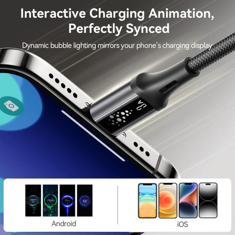 JOYROOM S-A60 StarTalk Series 3A USB till 8-Pin (Lightning) Datakabel – 1,2m