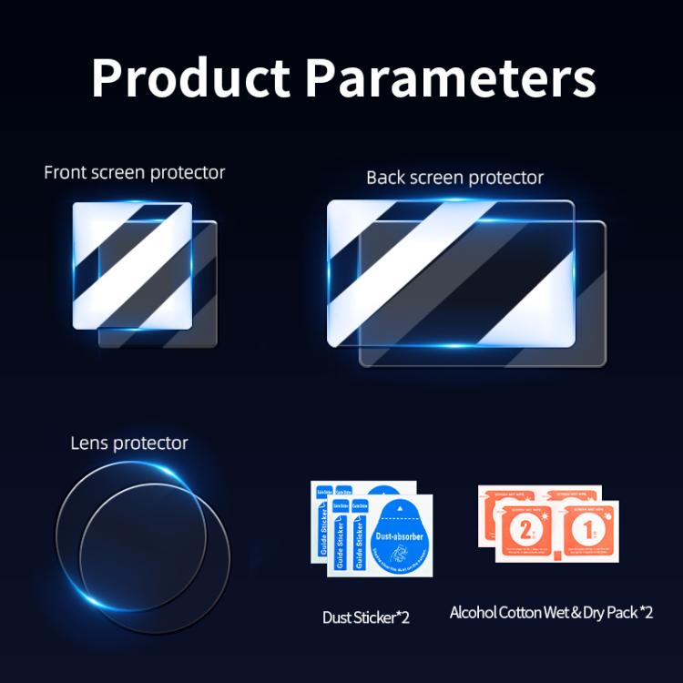 STARTRC 3-i-1 Linsskydd & Härdat Glas till Fram- och Baksida