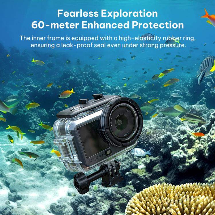 60m Underwater Waterproof Sealed Diving Shell, till DJI Osmo Action 6