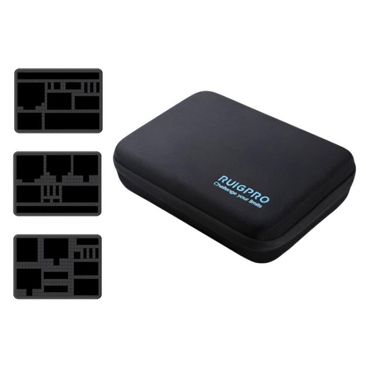 RUIGPRO Förvaringsväska Digital för Elektronik, svart, organiserar kablar, laddare och mindre enheter