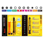 Verktygskit 38 delar - Skruvmejslar / Bits i praktiskt fodral - Action King