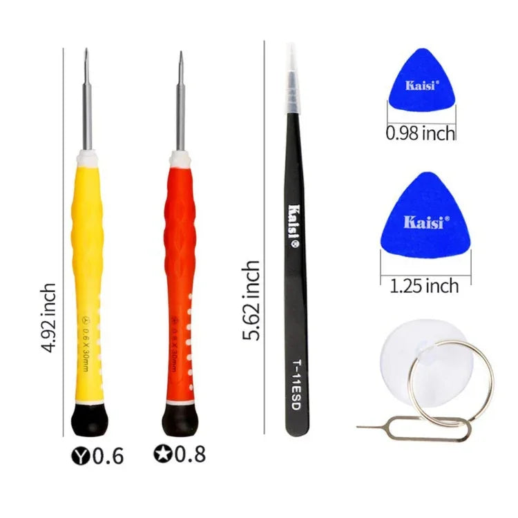 Verktygskit 38 delar - Skruvmejslar / Bits i praktiskt fodral - Action King