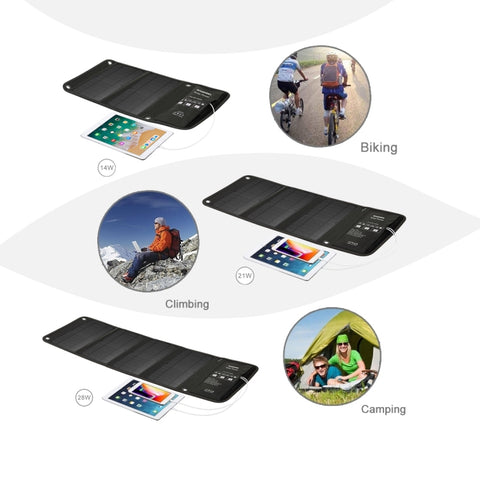 HAWEEL 14W Vikbar Solpanel