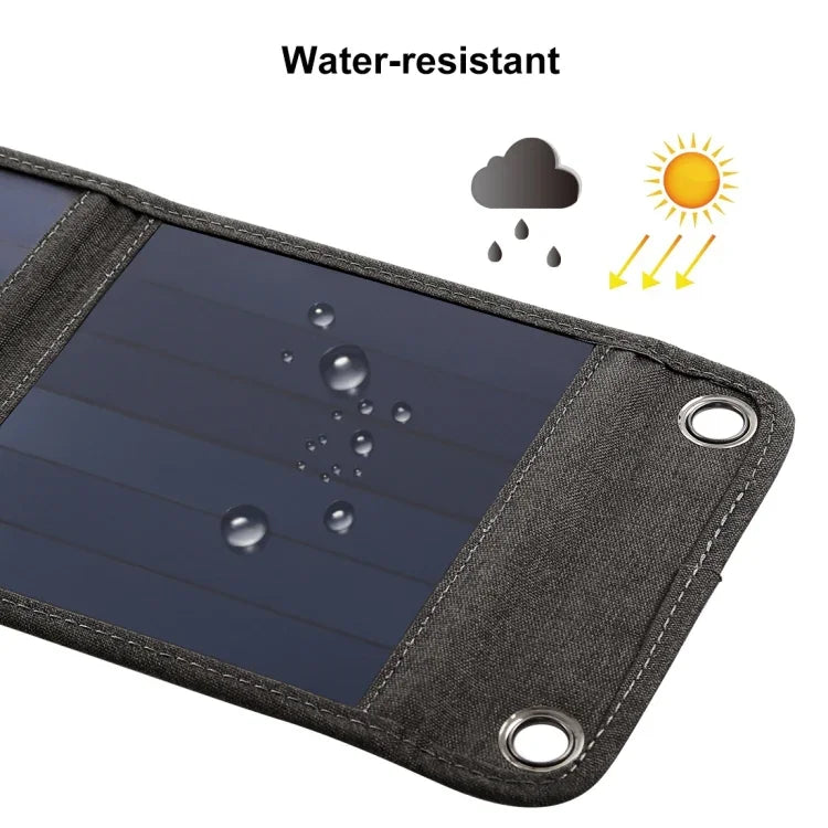 Portabel Solpanel 14W – Vikbar, Lätt & Effektiv Laddning med USB