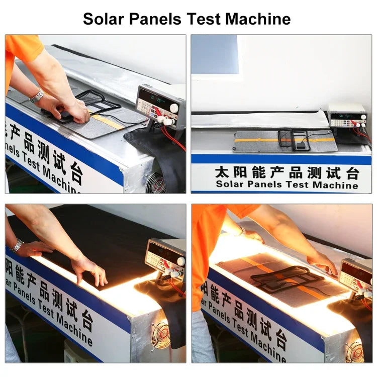 Portabel Solpanel 12W – Lätt, Vikbar & Effektiv Snabbladdning med USB & Type-C