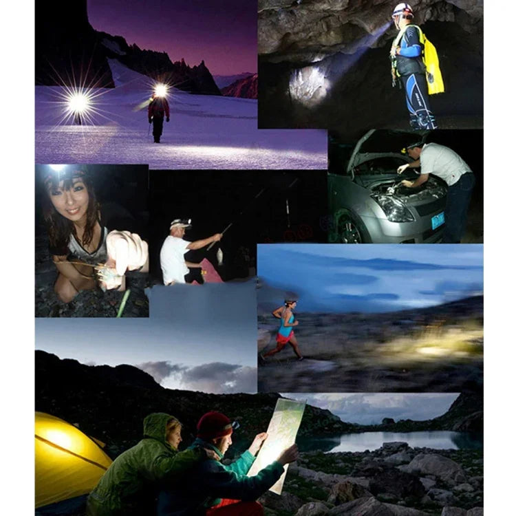 140LM Outdoor Mini USB-laddningsbar pannlampa med rörelsesensor