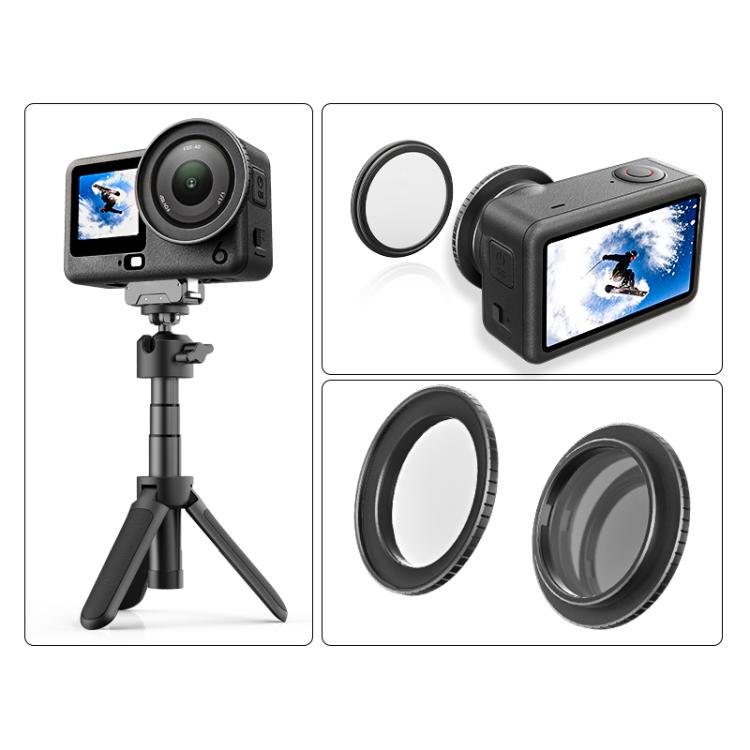 Osmo Action metal - PULUZ Metall Filterram för DJI Osmo Action 6
