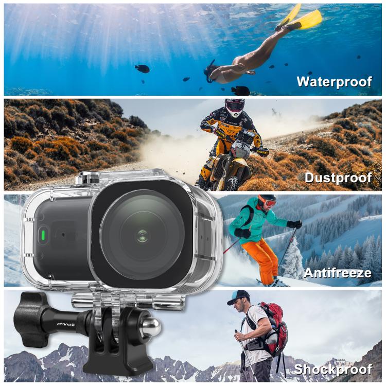 Vattentätt skal DJI Osmo för Osmo Nano under vatten, skyddar kameran mot fukt och smuts.