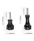 PULUZ CNC Aluminum Thumb Knob Stainless Bolt Nut Screw Set for GoPro, Insta360, DJI and Other Action Cameras - Action King
