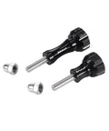 PULUZ CNC Aluminum Thumb Knob Stainless Bolt Nut Screw Set for GoPro, Insta360, DJI and Other Action Cameras - Action King